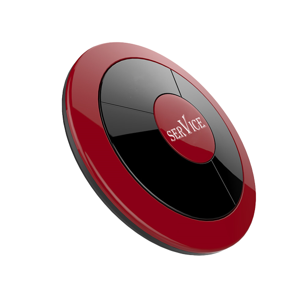 Влагозащищенная кнопка вызова ibells-315 (вишневый)